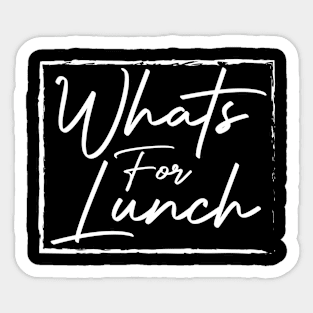 What's for Lunch Funny Lunch Lady Sticker